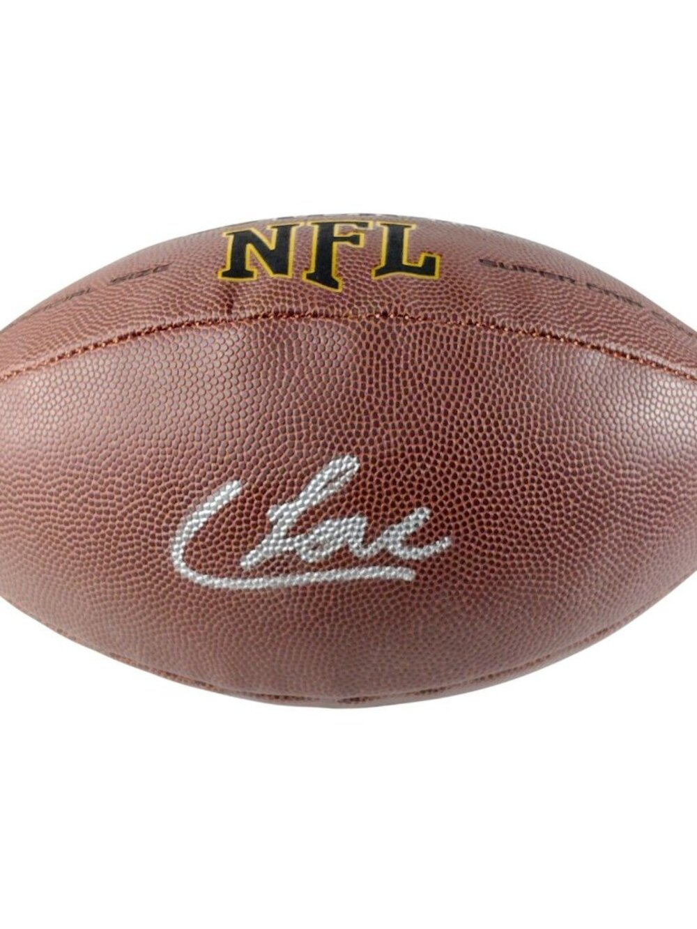 Colston Loveland Signed Wilson NFL Football Chicago Bears Michigan BAS COA